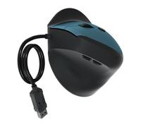 Fluxioxtna Cable vertical con 6 botones programables, 3 ajustables, 1600 DPI, ergonómico, USB, mano derecha, vertical para escritorio