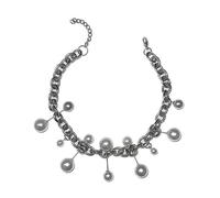 Fluxioxtna Elegante gargantilla con colgante de perlas de imitación, joyería exagerada para reuniones de negocios o fiestas nocturnas