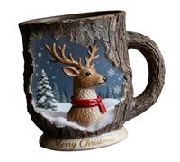 Fluxioxtna Festival - Taza de café de polipropileno ergonómica, resistente al calor, apta para lavavajillas, apta para bebidas, accesorios de cocina, taza de Navidad