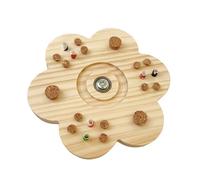 Fluxioxtna Juguete de interacción para pájaros, juguete de picoteo, jaula de pájaros, de corcho, juguete de rompecabezas de madera para pájaros pequeños a grandes para conures