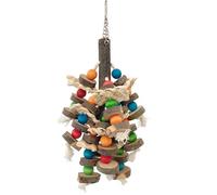 Fluxioxtna Juguete molar interactivo para pájaros que ayuda a mantener el pico y proporciona materiales seguros y divertidos para loros