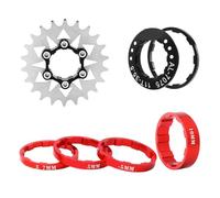 Fluxioxtna Rueda libre para bicicleta de una sola velocidad, rueda de inercia de acero inoxidable de alta resistencia, piñón para bicicleta de montaña