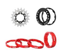 Fluxioxtna Rueda libre para bicicleta de una sola velocidad, rueda de inercia de acero inoxidable de alta resistencia, piñón para bicicleta de montaña