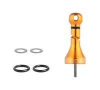 Fluxioxtna Soporte de carrete anticolisión montado con tornillo de inserción, estabilizador de rueda de pesca, carrete de engranaje de pesca, carrete de equilibrio de metal