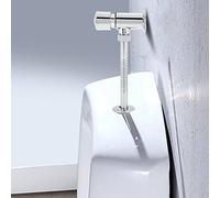 fluxometro para mingitorio, Válvulas de Descarga Inodoro Duradero Aleación de Zinc Expuesto Flujo Manual Presión Manual Herramienta de Descarga Pulido Cromo para El Ba?o en Casa del Hotel