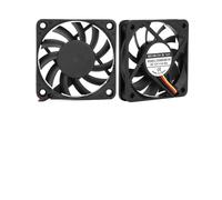 FLVRJOKT 2pcs 60mm Cooling Fan 12V 24V Brushless 2PIN 3PIN DC Cooler Fan 60x60x10mm 6010 6cm 2.36inch For Computer PC CPU Case Cooling(12V Dual Ball)