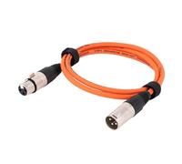 FLVRJOKT Cable de conexión de audio -Cables coloridos XLR macho a XLR hembra de 3 pines - Cable XLR balanceado for micrófono 0,3 M 1 M 2 M 3 M 5 M 8 M 10 M 15 M(Orange,8m)