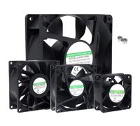 FLVRJOKT EC Brushless Cooling Fan AC 110V 120V 220V 240V Dual Ball Bearing 2 Wires 60mm 70mm 80mm 92mm 120mm 172mm Size Optional(80X80X38mm)