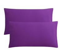 FLXXIE 2 Pack Microfiber King Pillow Cases 1800 Super Soft Pillowcases with Envelope Closure Wrinkle Fade and Stain Resistant Pillow Covers 20x36