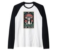 Fly Agaric Amanita Muscaria Hongo La Muerte Tarot Card Camiseta Manga Raglan