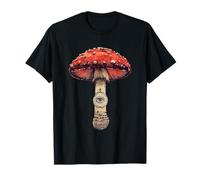 Fly Agaric Art Todo Ver Ojo Trippy Naturaleza Místico Camiseta