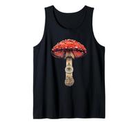 Fly Agaric Art Todo Ver Ojo Trippy Naturaleza Místico Camiseta sin Mangas