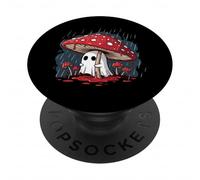Fly Agaric Ghost - Seta Fantasma Espeluznante de Halloween PopSockets PopGrip Adhesivo