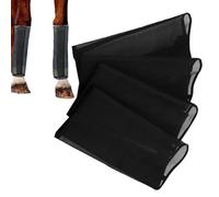 Fly Boots Mesh Leg Guards Stable Flying Wraps Mesh Leg Guards Anti Slip Gear Protector Stretchable Straps Boots Adjustable Portable Equine Outdoor Supplies Summer Elements Farm Ranch Gras