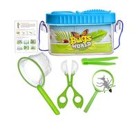 Fly Catcher for Kids, Transparent Cage with Viewer and Magnifier, Educational Fly Collection Kit for Camping Backyard Outdoor Exploration Beach Classroom Homeschool Science Activity