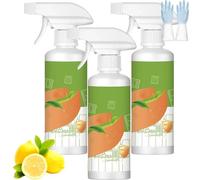 Fly Cleanse Fórmula natural Limpiadores para electrodomésticos y aparatos de cocina, limpiador de manchas de aceite pesado, para hornos, campanas extractoras, elimina manchas y suciedad (3pcs)