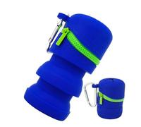 Fly Fishing Box - Foldable Silicone Fishing Box With Zipper, Portable Multi-Purpose Tackle, Accessory Storage, Trash Can Style Container With Hook For Rivers, Lakes, Streams, Oceans, Travel-Friendly