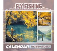 Fly Fishing Calendar 2026-2027: 18 Month Planner To Keep You On Track from Sep 2026 to Dec 2027,Square 8.5 x 8.5 Inches Gift For Organizing & Planning