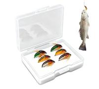 Fly Fishing Lures - Realistic Fake Bait Set, 6 Pcs Multifunctional Fishing Bait Lures, Realistic Fake Baits for River Lake Flyfishing, Camping Hiking Backpacking Outdoor Angling Use Gear