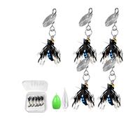 Fly Fishing Lures - Realistic Forus Baits Collection, Premium River Fishing Gear | Lifelike Fly Set Kit de herramientas de flujo multicolores, caja de bloqueo de graves, dispositivos de ángulo