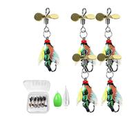 Fly Fishing Lures - Set de ganchos sintéticos, reflectivos | Compact Assortment Kit with Shiny Sequin Característica, Artificial for Saltwater Freshwater Carp Catching Outdoor Trips