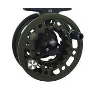 Fly Fishing Reel Fishing Wheel,Carretes de Pesca Carrete de Pesca con Mosca Gran tamaño 3/5, 5/7 y 7/9, for Agua Dulce Salada, Aluminio, en Tres Colores(Green 3I5)