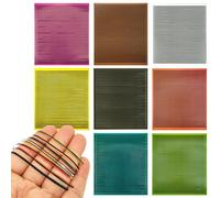 Fly Fishing Synthetic Quills, 8 hojas de cebo Making Materials, 4,84 x 4,33 pulgadas, Portable Fly Tying Accessories, Realistic Body Wrap for Fishing Enthusiasts, Anglers