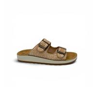 Fly Flot 77249YC - Regleta con doble correa para mujer, plantilla de piel, beige, 36 EU