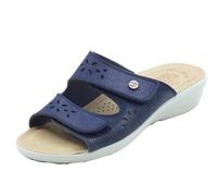 Fly Flot Bellona, Pantofole Donna In Microfibra Elasticizzata, con Velcro Regolabile, Sottopiede Antishock, Sandalia Mujer, Turquesa, 39 EU