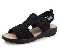 Fly Flot Sandalo Donna Rete Elastica con Strappo Regolabile, Sottopiede In Evopell, Mule Mujer, Negro, 39 EU