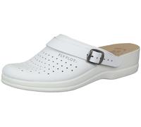 Fly Flot Zapatilla De Dama De Cuero Con Correa Para El Talón Perforada