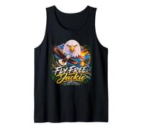 Fly Free Jackie Big Bear California Bald Eagle Memorial Camiseta sin Mangas