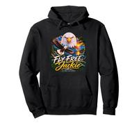 Fly Free Jackie Big Bear California Bald Eagle Memorial Sudadera con Capucha