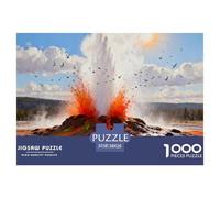 Fly Geyser Color Spray Puzzle De Madera Impermeable DIY Puzzles De 1000 Piezas para Adultos Desafiante Y Estimulante Rompecabezas para Juegos Educativos
