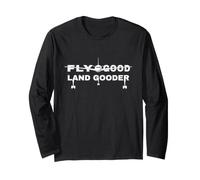 Fly Good Land Gooder piloto de aerolínea piloto Privado Estudiante Manga Larga