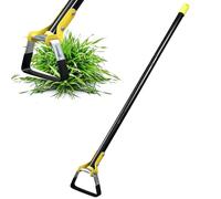 FLY HAWK Azada de jardín, azada de 76-106 cm con estribo, herramienta de jardín de acero inoxidable con mango robusto ajustable, azada hula para desyerbar, aflojar la tierra, plantar verduras