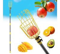 FLY HAWK Recolector de Frutas, 396cm Recogedor de Frutas con Varillas de Extensión, Fácil de Montar - Recogedor de Manzanas Recolector de Frutas Herramientas