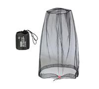 Fly Head Net - Soft Drawstring Breathable Fine Holes Long Mesh | Net Face Shield For Over Hat | Fishing Camping Hiking Gardening Outdoor Protection Men Women Adults