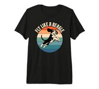 Fly Like A Beagle Retro Vintage Camiseta Premium
