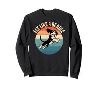 Fly Like A Beagle Retro Vintage Sudadera