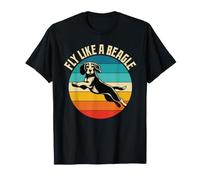 Fly Like A Beagle Vintage Retro Camiseta
