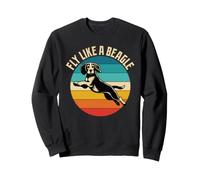 Fly Like A Beagle Vintage Retro Sudadera
