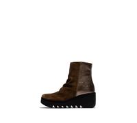 Fly London BAAN538FLY, Fashion Boot Mujer, Elephant/DK. Gold, 35 EU