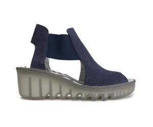 Fly London Biga412fly, Sandalia Mujer, Azul, 39 EU