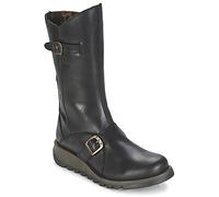 Fly London Mes 2, Botas con hebilla, Mujer, Negro, 39 EU