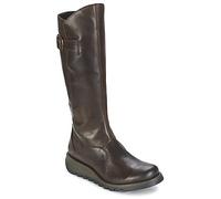 Fly London MOL 2K, Botas con cremallera, Mujer, Dk Brown 004, 40 EU