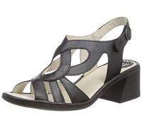 Fly London Loge376fly, Sandalia con talón Mujer, Black, 40 EU