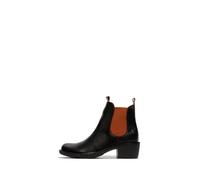 Fly London MEME030FLY, Fashion Boot Mujer, Black/Red, 37 EU