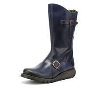 Fly London Mes 2, Botas con hebilla, Mujer, Azul 020, 37 EU