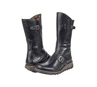 Fly London Mes 2, Botas con hebilla, Mujer, Negro, 40 EU